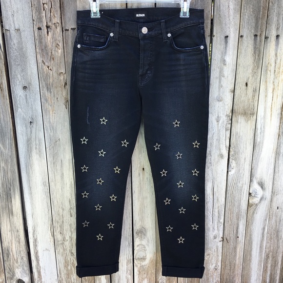 NWT Hudson Jeans Riley Star Straight Leg Jean 26 - Picture 1 of 13